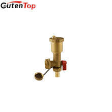 Gutentop Good Quality Brass Safety Valve Pressure Relief Valve for Underfloor Heating System